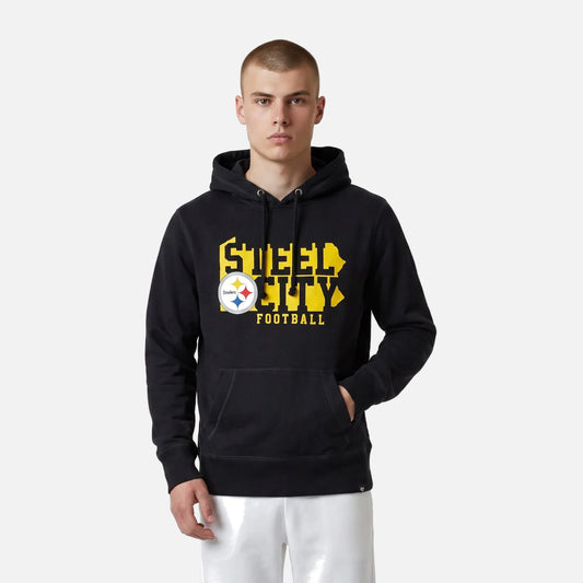 Steelers jet black steel city '47 hoodie