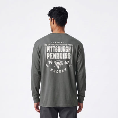Penguins Gray Franklin '47 long sleeve tee