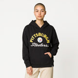 Steelers jet black naomi women's '47 hoodie