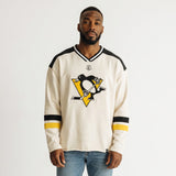 Penguins White Benchmark Netminder '47 Pullover