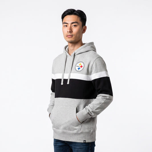 steelers relay grey '47 warren hoodie