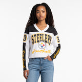 Steelers exclamation ’47 women's metro jersey tee