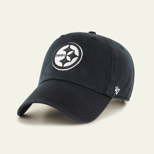steelers black and white '47 clean up