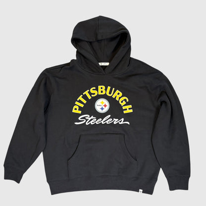 Steelers jet black naomi women's '47 hoodie