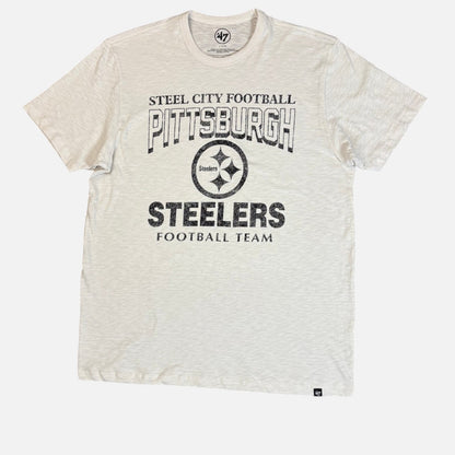 Steelers Natural Head On Scrum Slub '47 Tee