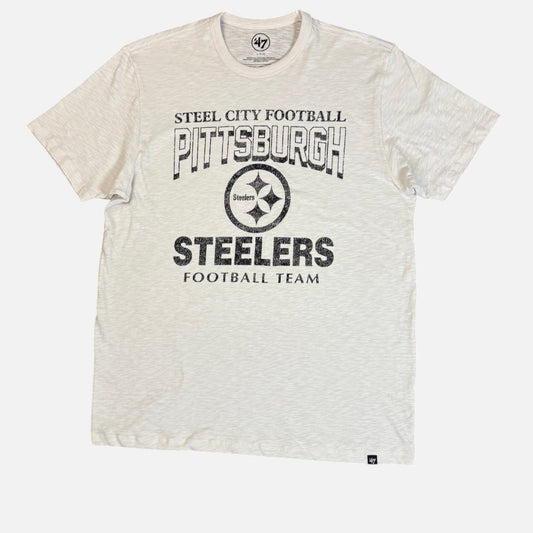 Steelers Natural Head On Scrum Slub '47 Tee