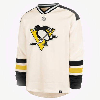 Penguins White Benchmark Netminder '47 Pullover