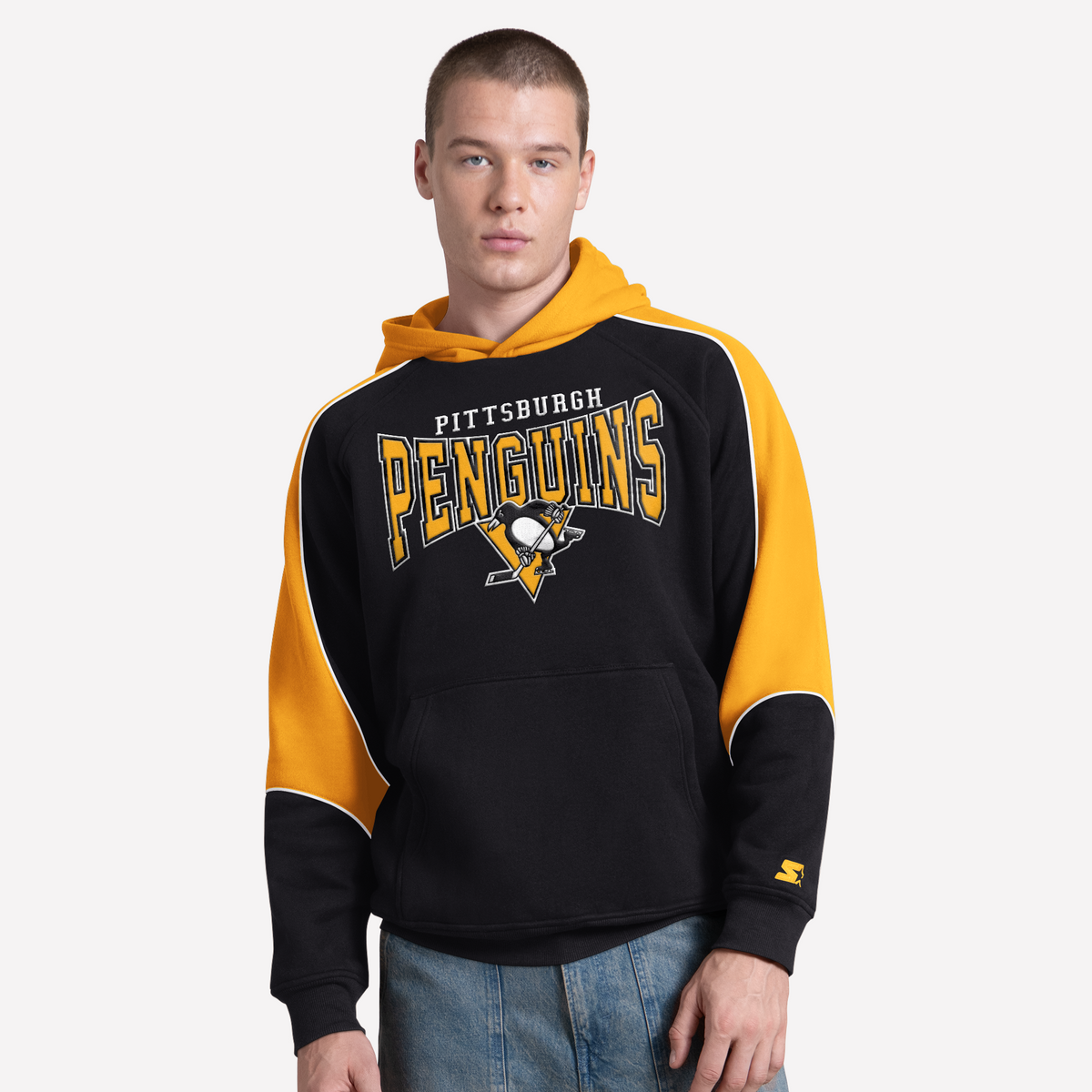 Championship Starter brushed Fleece Penguins Hoodie