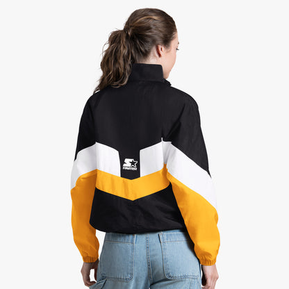 Steelers yardline quarter zip Starter jacket
