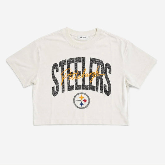 Steelers ’47 Women's Retro Script Cropped Tee