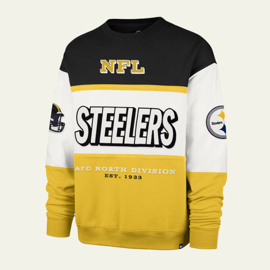 Steelers Black/Gold Breeze Maximalist '47 Crewneck