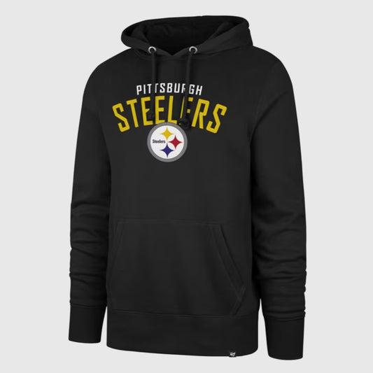 Steelers jet black outrush headline '47 hoodie