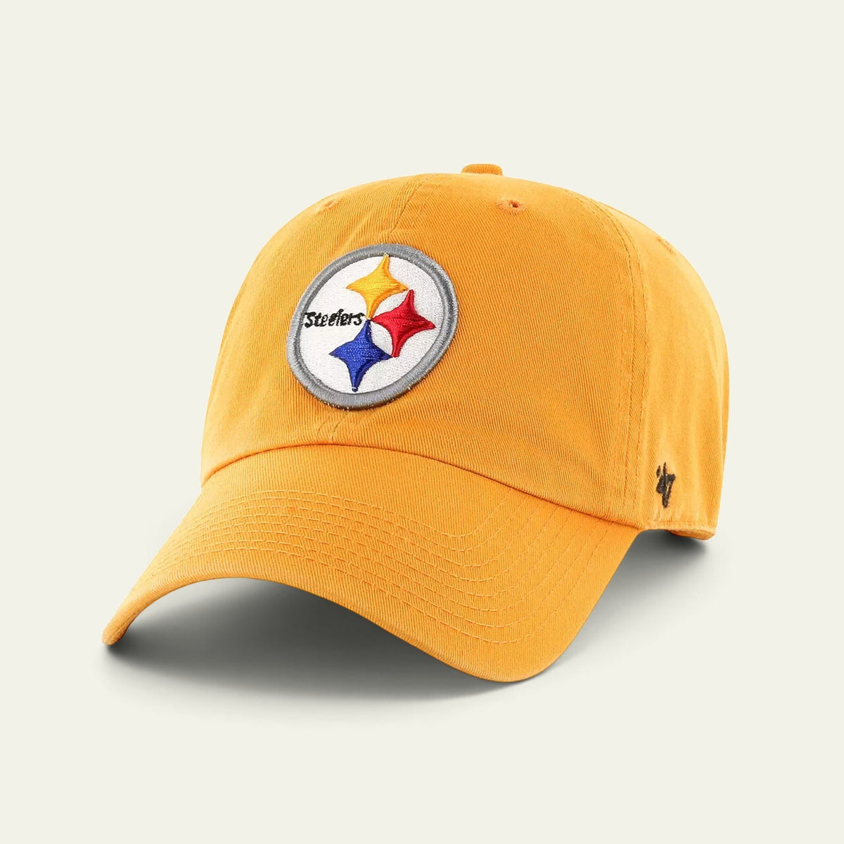 DK Pittsburgh Sports Shop gold Pittsburgh Steelers '47 Clean Up adjustable cotton twill baseball cap