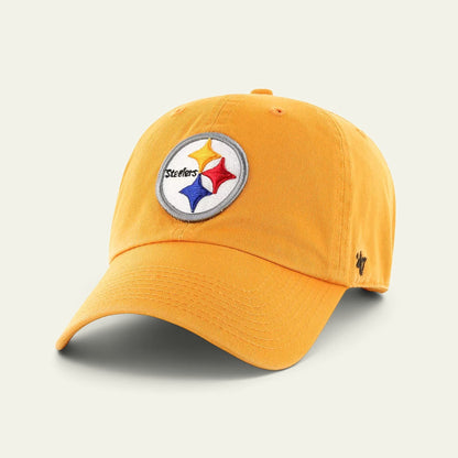 DK Pittsburgh Sports Shop gold Pittsburgh Steelers '47 Clean Up adjustable cotton twill baseball cap