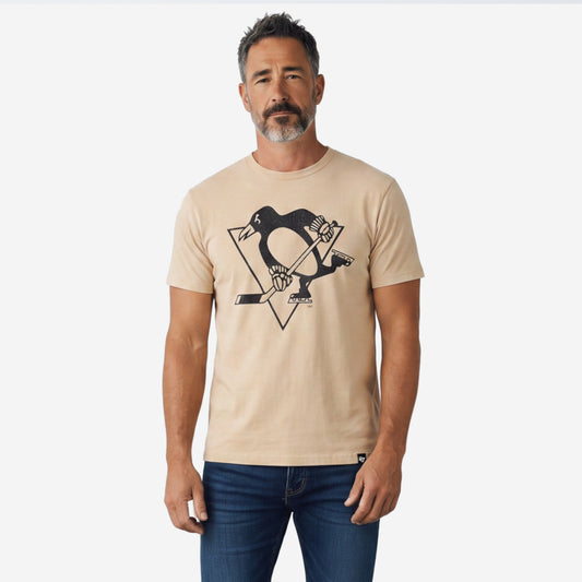 penguins dusted khaki imprint river ’47 tee