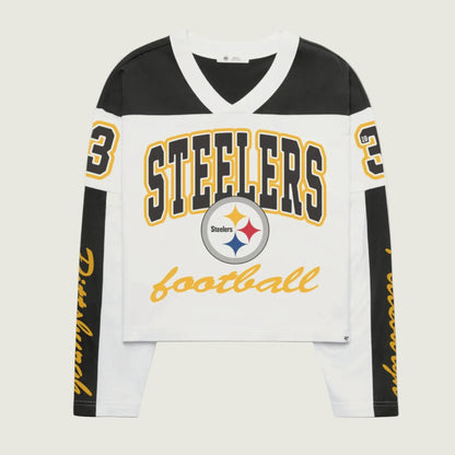 Steelers exclamation ’47 women's metro jersey tee