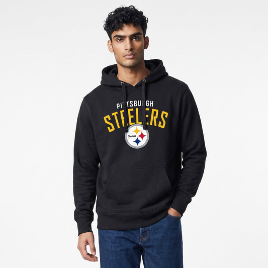 Steelers jet black outrush headline '47 hoodie