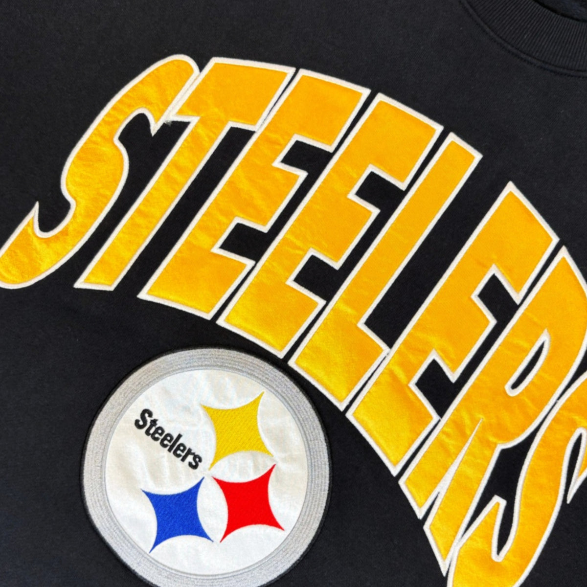 Steelers womens Black Extra Innings Crew